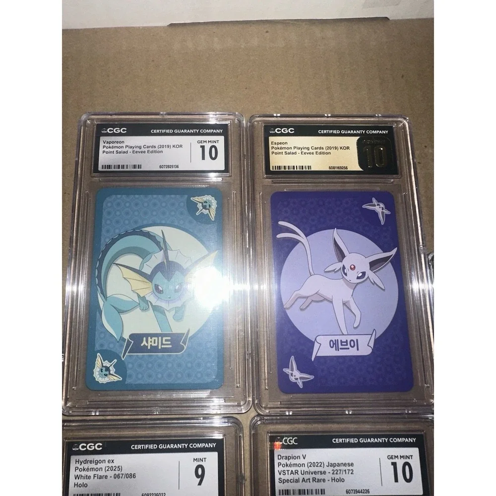Lot of 5 Pokemon CGC Slabs Point salad pristine Drapion V CGC‎ Gem Mint 10, 9